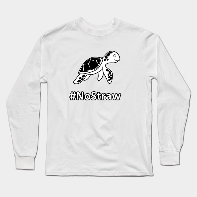 Turtle - No Straw Long Sleeve T-Shirt by valentinahramov